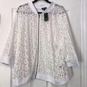 White flower jacket